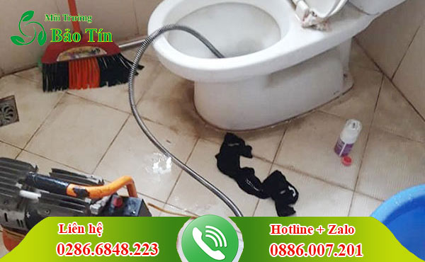 Thông bồn cầu huyện Tân Trụ giá rẻ triệt để 100% sạch