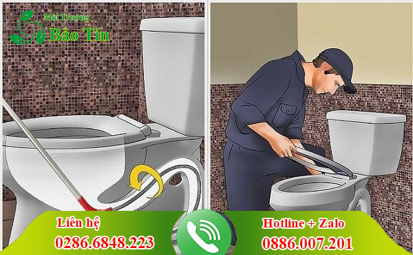 Thông bồn cầu huyện Vĩnh Hưng giá rẻ uy tín chuyên nghiệp Bảo Tín