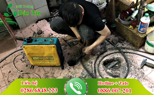 Giá thông cống nghẹt huyện Cai Lậy bằng máy phản lực áp lực nước