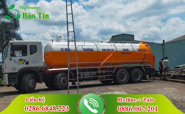 Hút vận chuyển bùn nước thải công nghiệp ở Quận 1