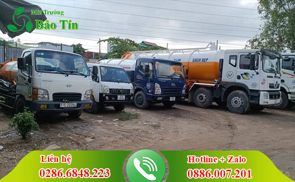Cho thuê xe bồn vận chuyển bùn thải tại Đồng Nai