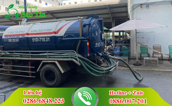 Cho thuê xe bồn vận chuyển bùn thải tại Quận 6