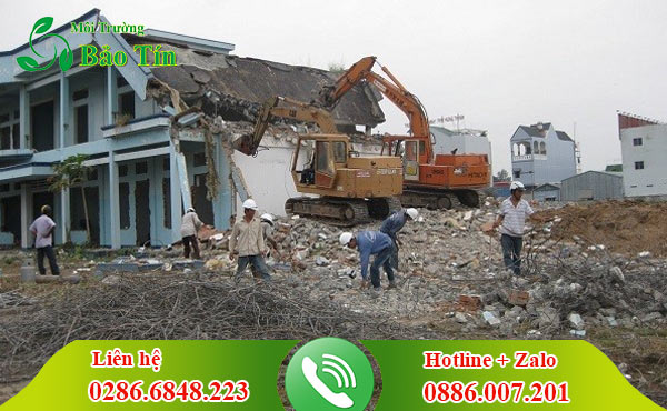 Công ty phá dỡ tháo dỡ công trình Bình Phước chuyên nghiệp, an toàn