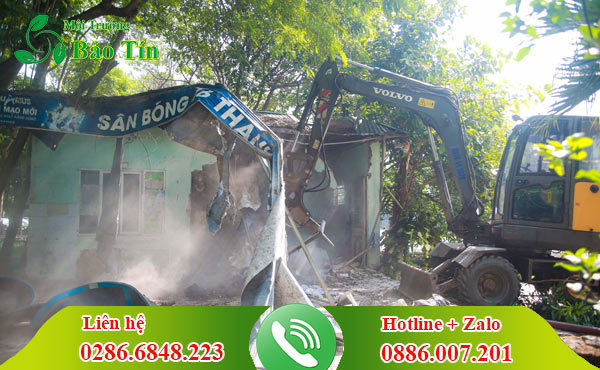 tháo dỡ công trình ở Bình Tân