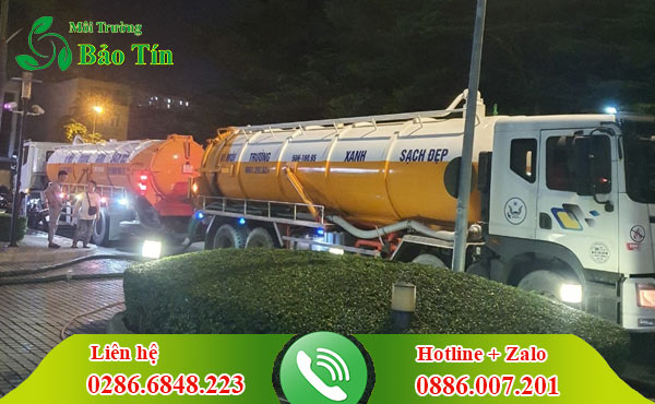 quy trình vận chuyển bùn thải ở Cần Thơ