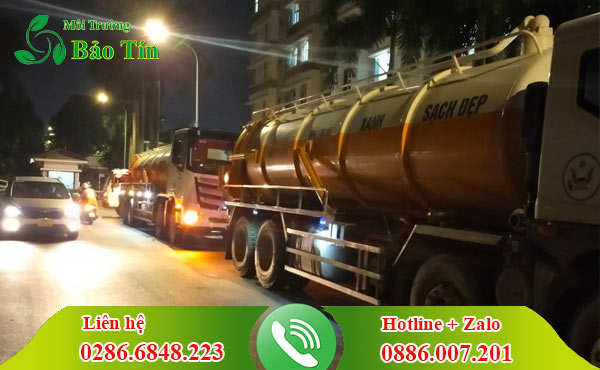 dịch vụ cho thuê xe bồn vận chuyển bùn thải Quận 1