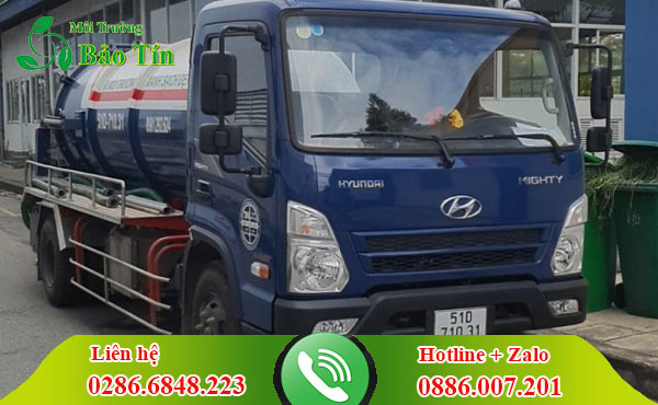 Dịch vụ cho thuê xe bồn vận chuyển bùn thải Bình Dương giá rẻ uy tín