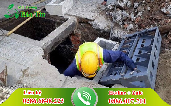 nạo vét hố ga tại huyện Nam Trà My