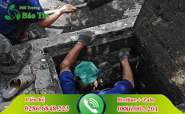 Quy trình nạo vét hố ga tại thị xã Đức Phổ của Bảo Tín