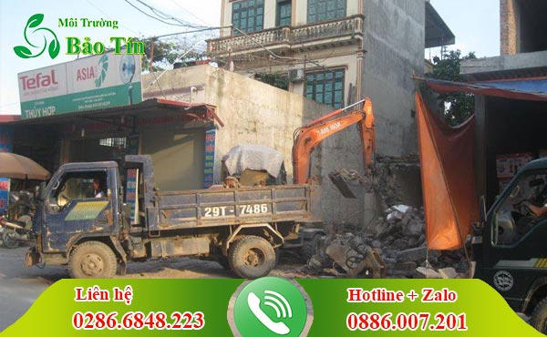 Thu gom vận chuyển xà bần quận 6