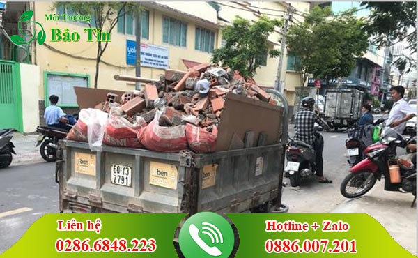 Thu gom vận chuyển xà bần quận 12