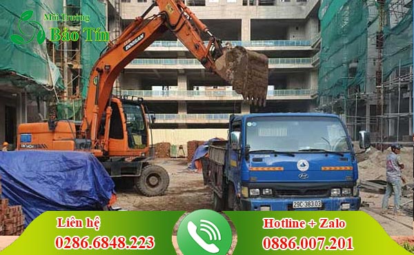 Thu gom vận chuyển xà bần quận 7 Bảo Tín