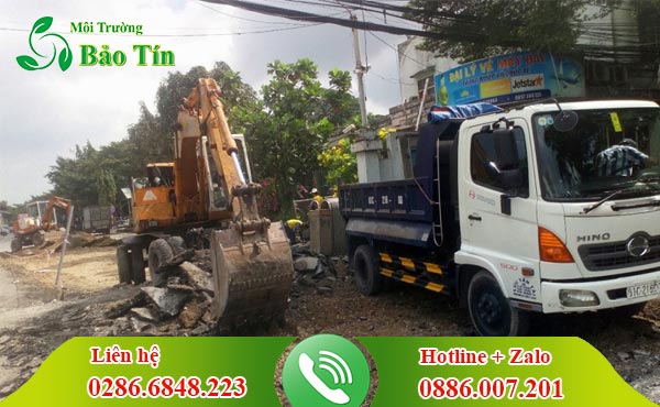 Thu gom vận chuyển xà bần tại TPHCM